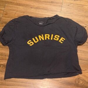 NWOT Billabong Sunrise Sunset Cropped Tee